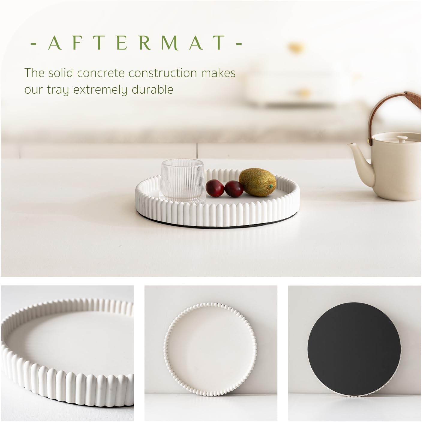 Coffee Table Tray / White / Set of 11