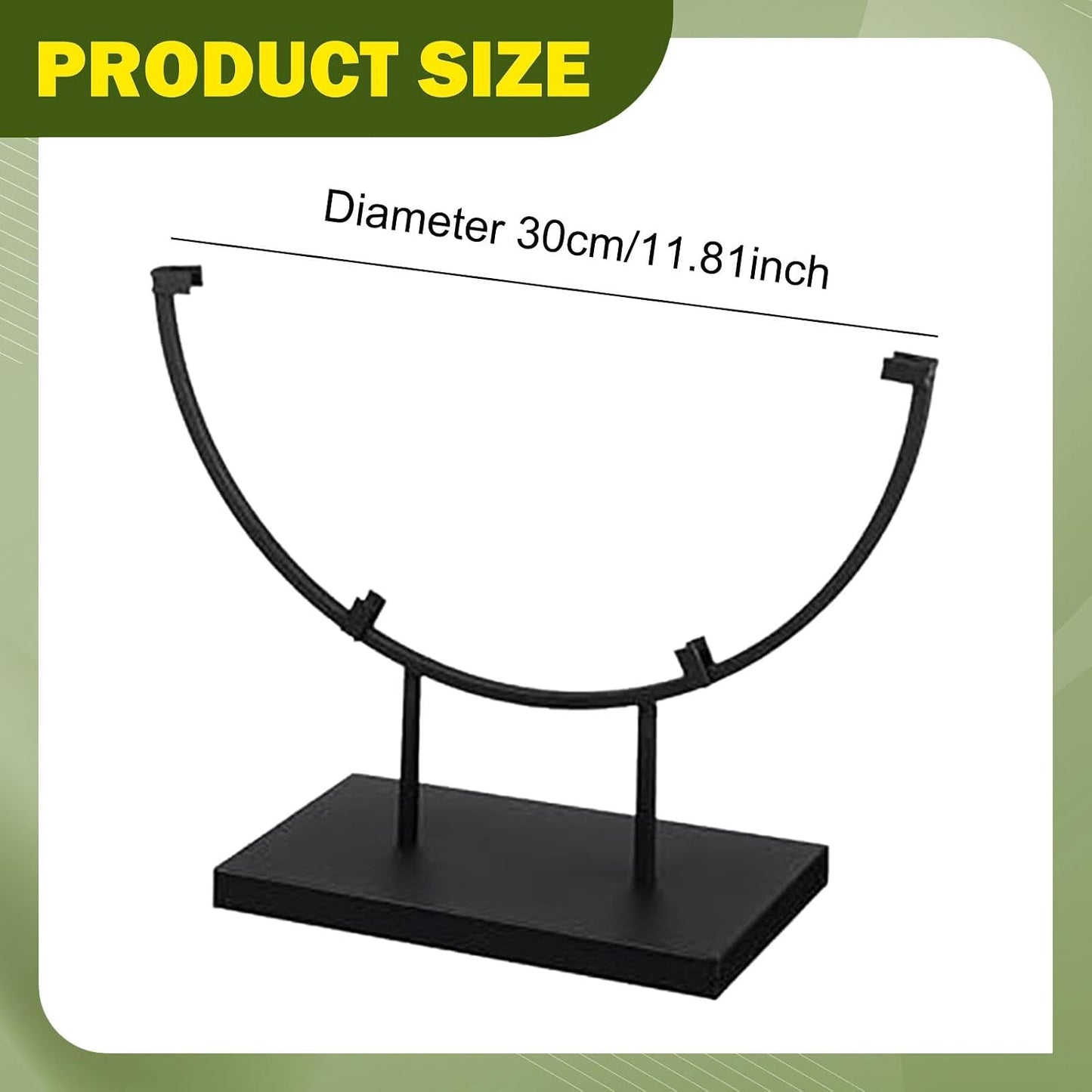 Half Round Metal Frame Holders / 12 Inch