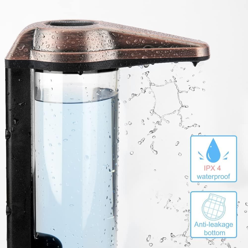Secura 17oz Automatic Liquid Soap Dispenser, Touchless Battery Operated Hand Soap Dispenser with Adjustable Soap