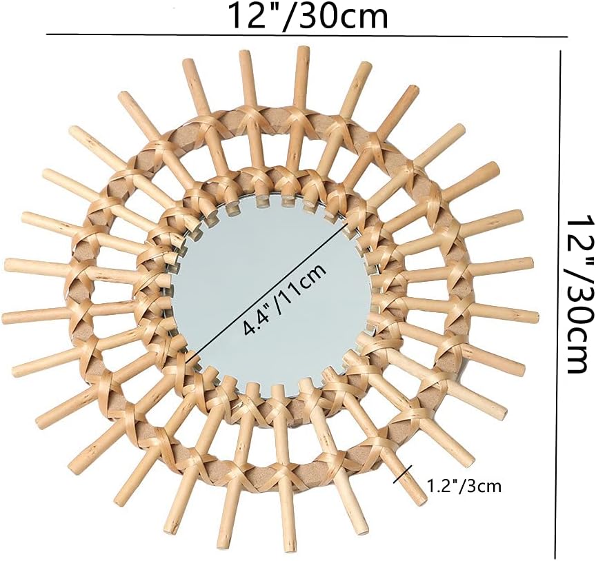 Rustic Handwoven Innovative Art Decoration Round / Style-1 / Natural