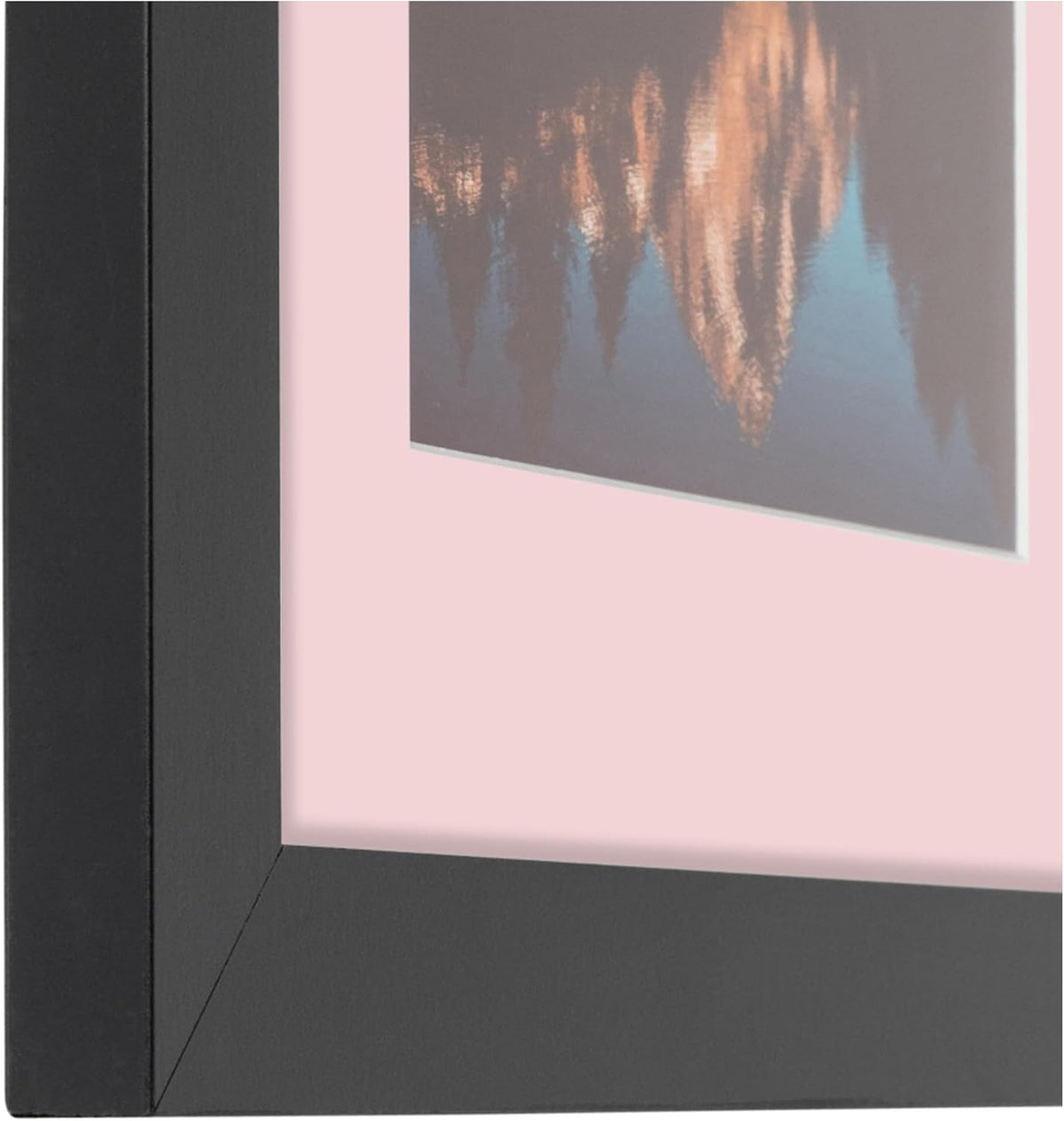 ArtToFrames Collage Picture Frame 3 Opening 3-8x10 Photo Frame | Made in USA | Black Frame Hollyhock and Black Mats