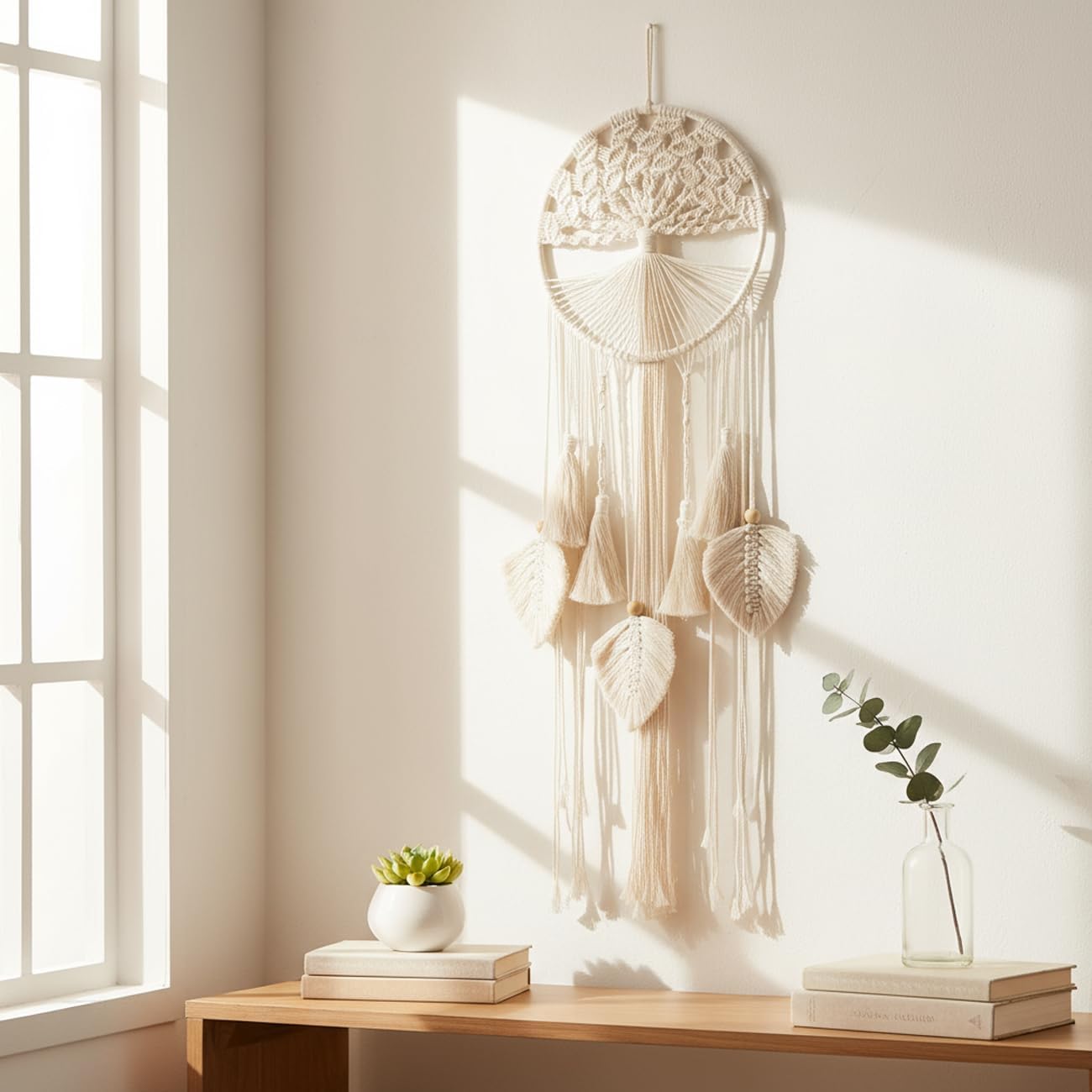 Handmade Woven Wall Art / Natural White