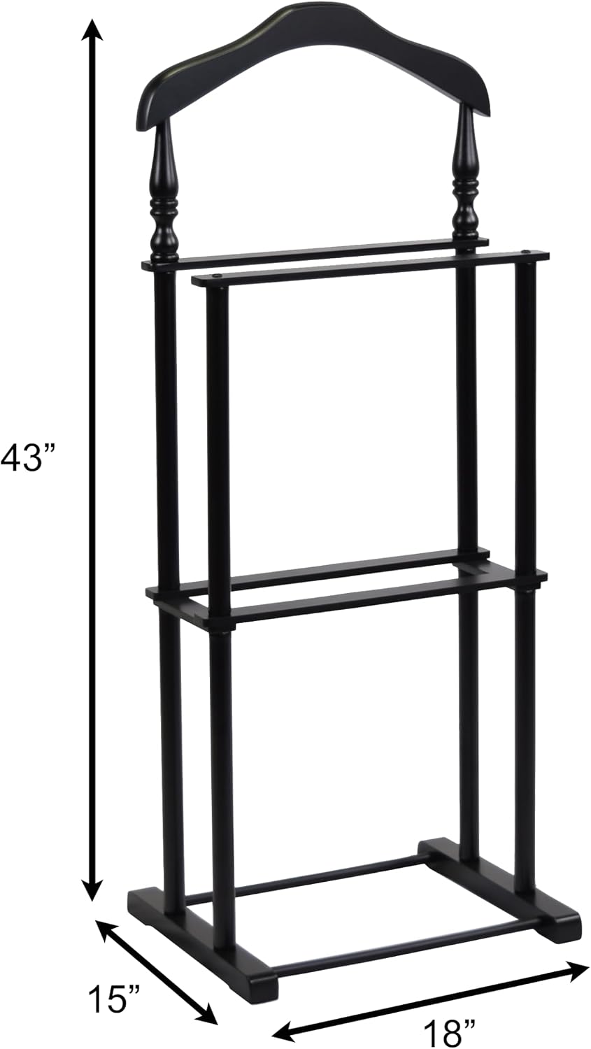 Proman Products VL17025 Twin Valet, 42.5" Height, Black"