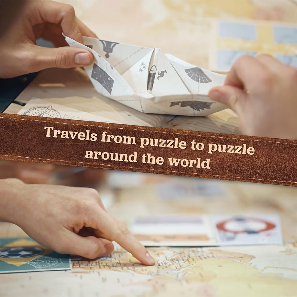 Hidden Games – Professor Charlie's World Tour – Puzzle Advent Calendar | 24 envelopes of puzzles around the world with