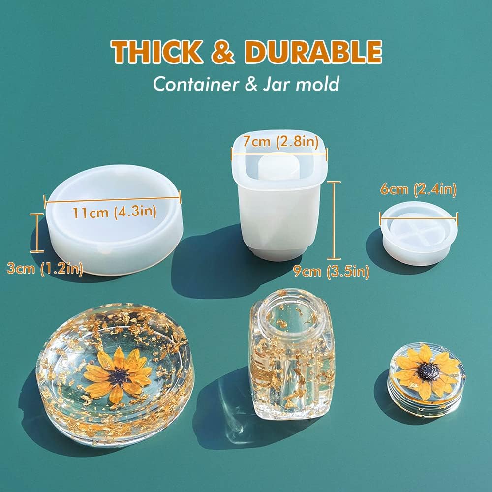 Jar Mold / Resin Tray Molds / Resin Tray Molds Set