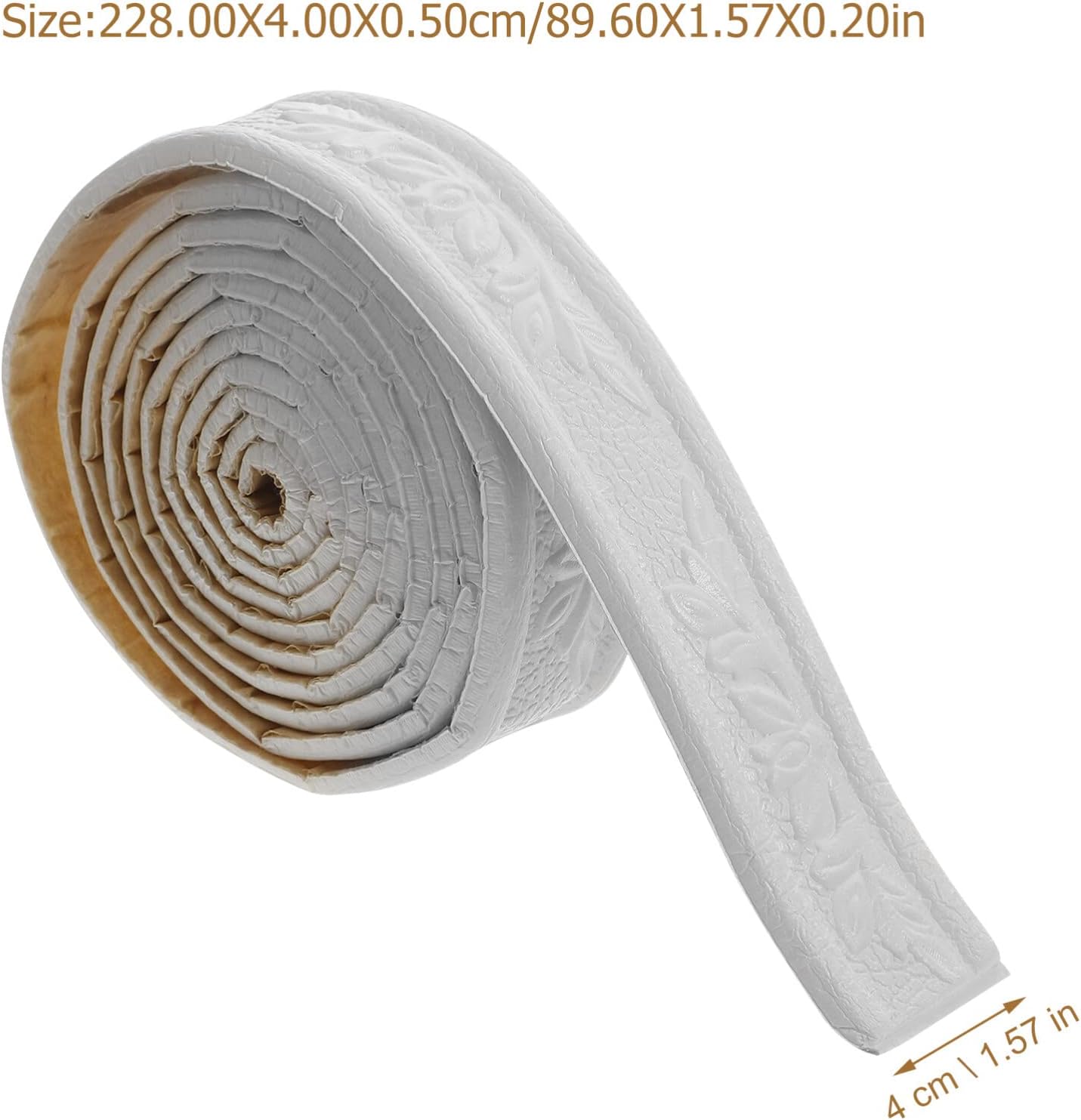 6 Rolls Self Adhesive Wallpaper Border Peel and Stick Flexible Edging Strip / 89.76 x 1.57 x 0.59