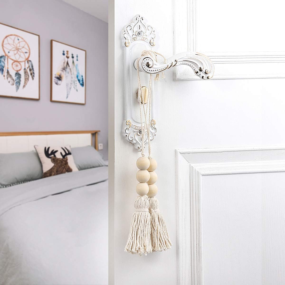 Jute Rope Garland / Natural / 14 Inch / Set of 8