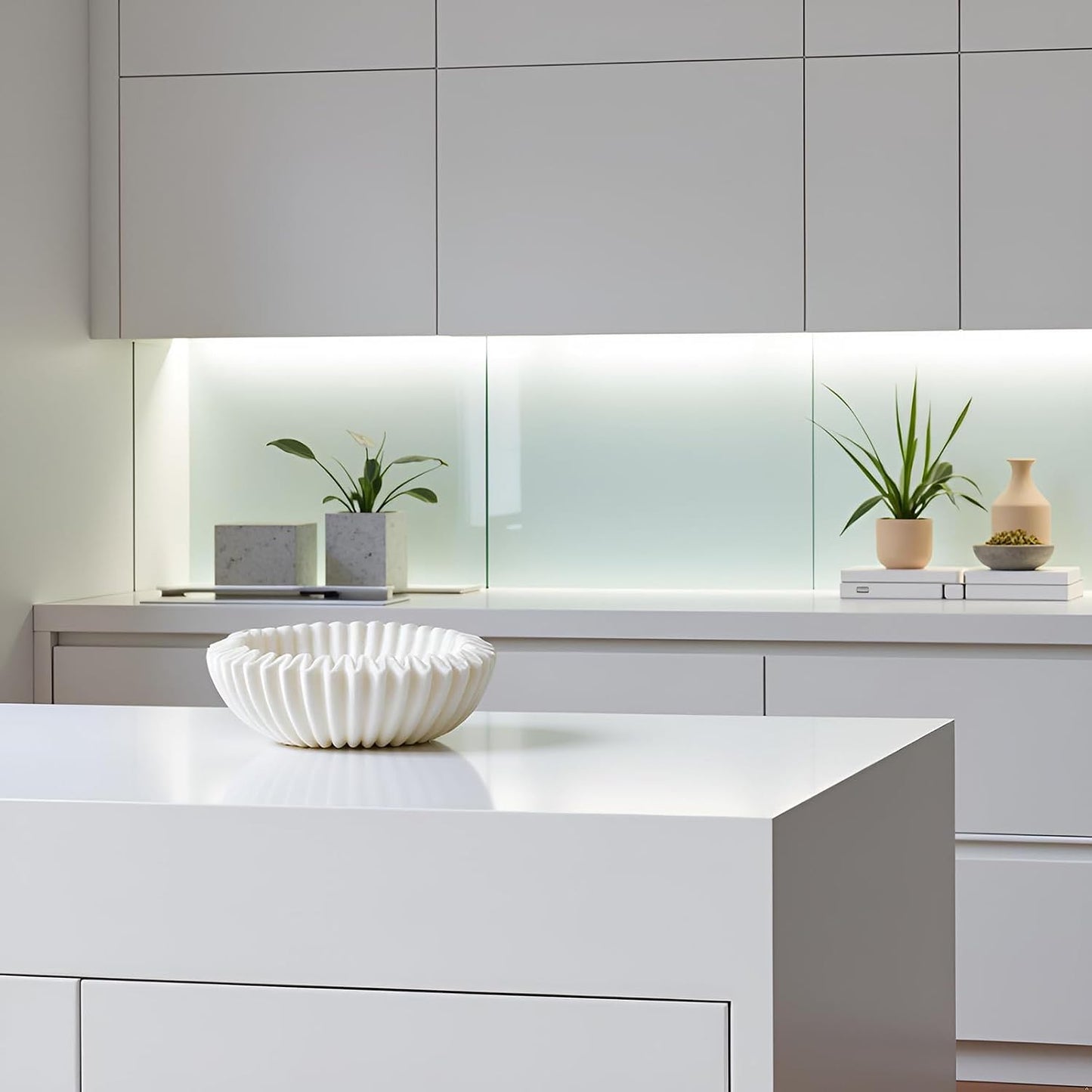 Decorative Bowl Modern Home Decor / White B