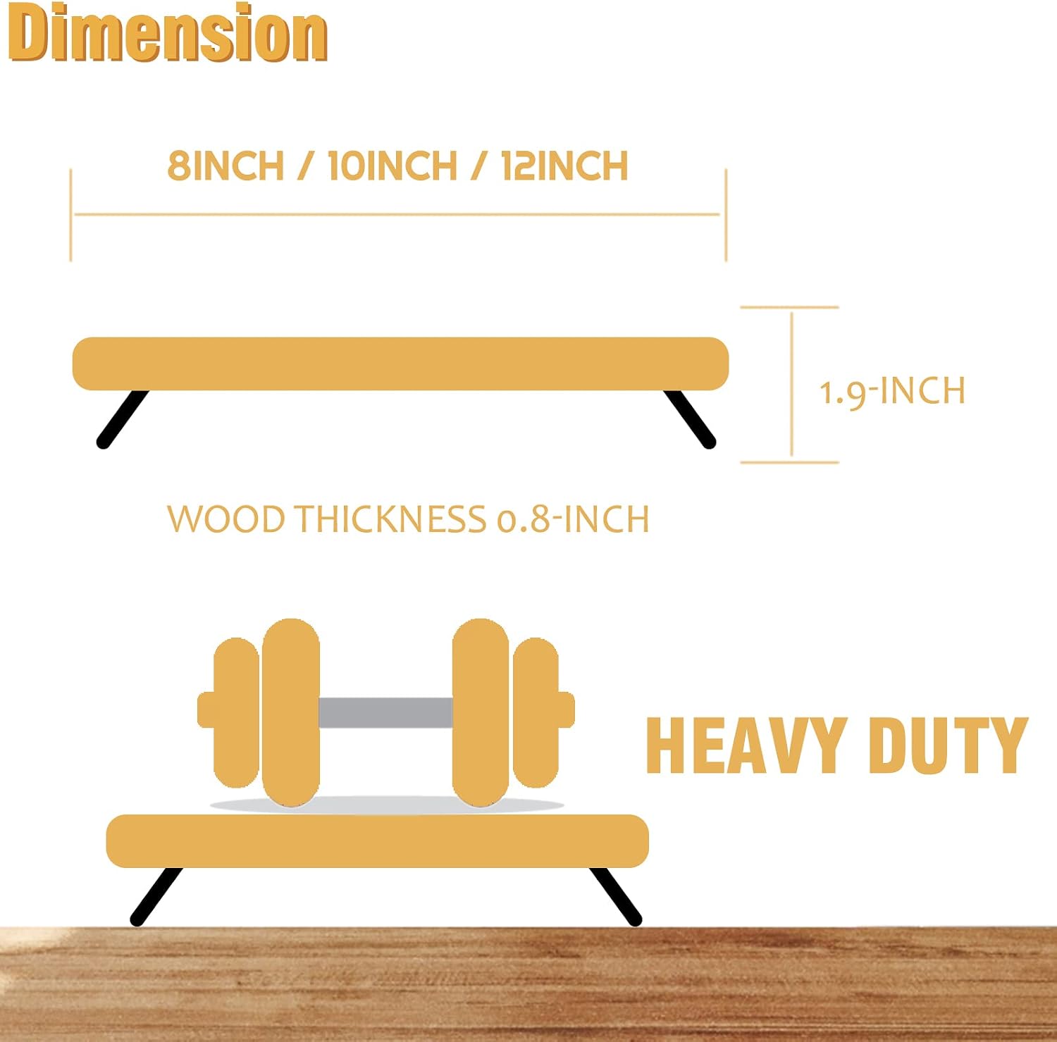 Pedestal Tray / Decorative Round Wood Riser for Display / 10-inch