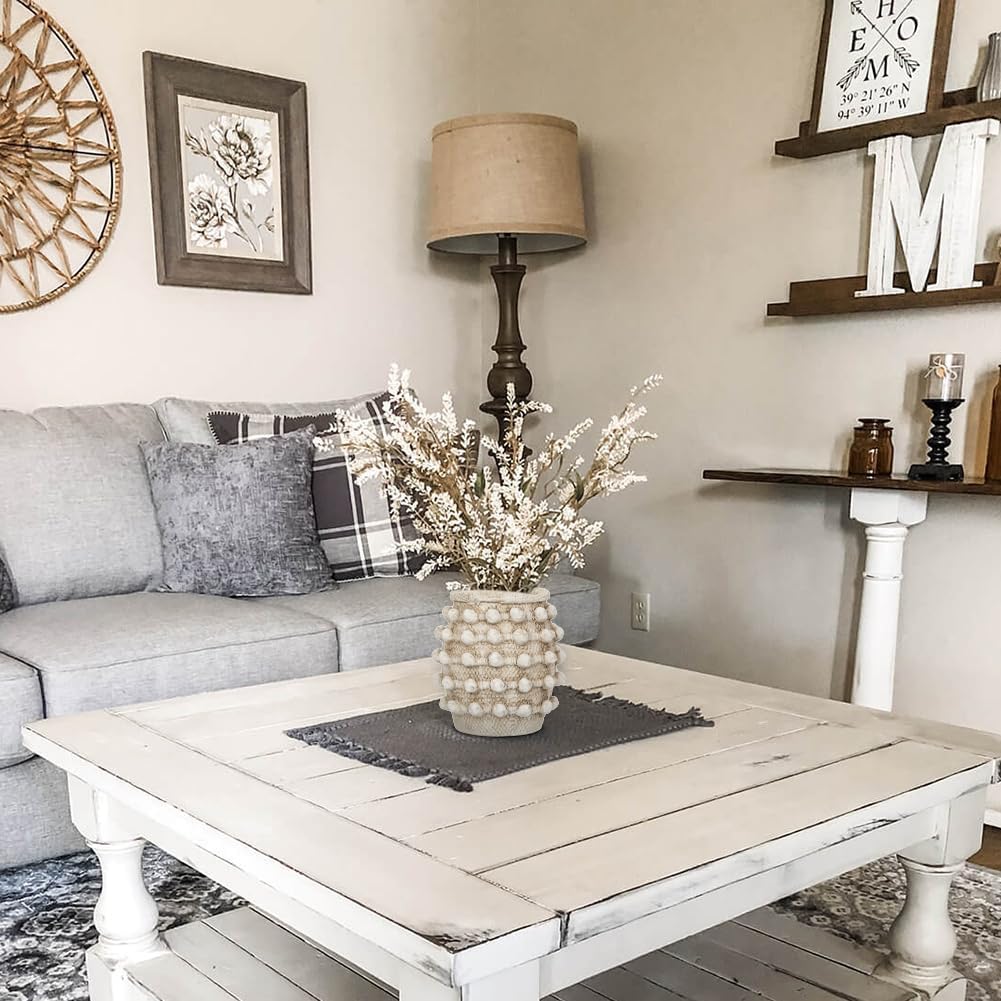 Rustic Farmhouse Vase / Beige