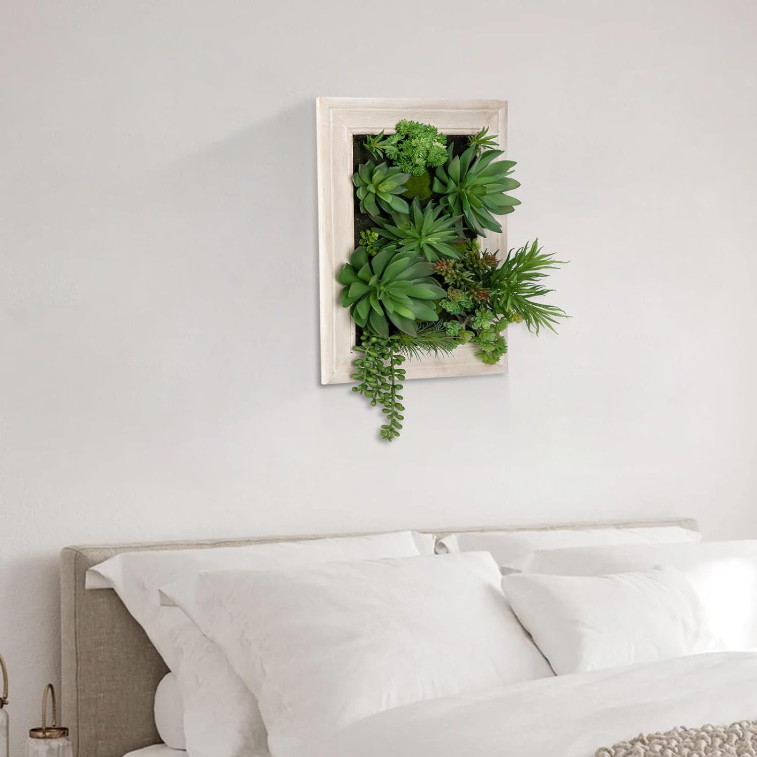 Wooden Planter Fake Hanging / Style 2 / White