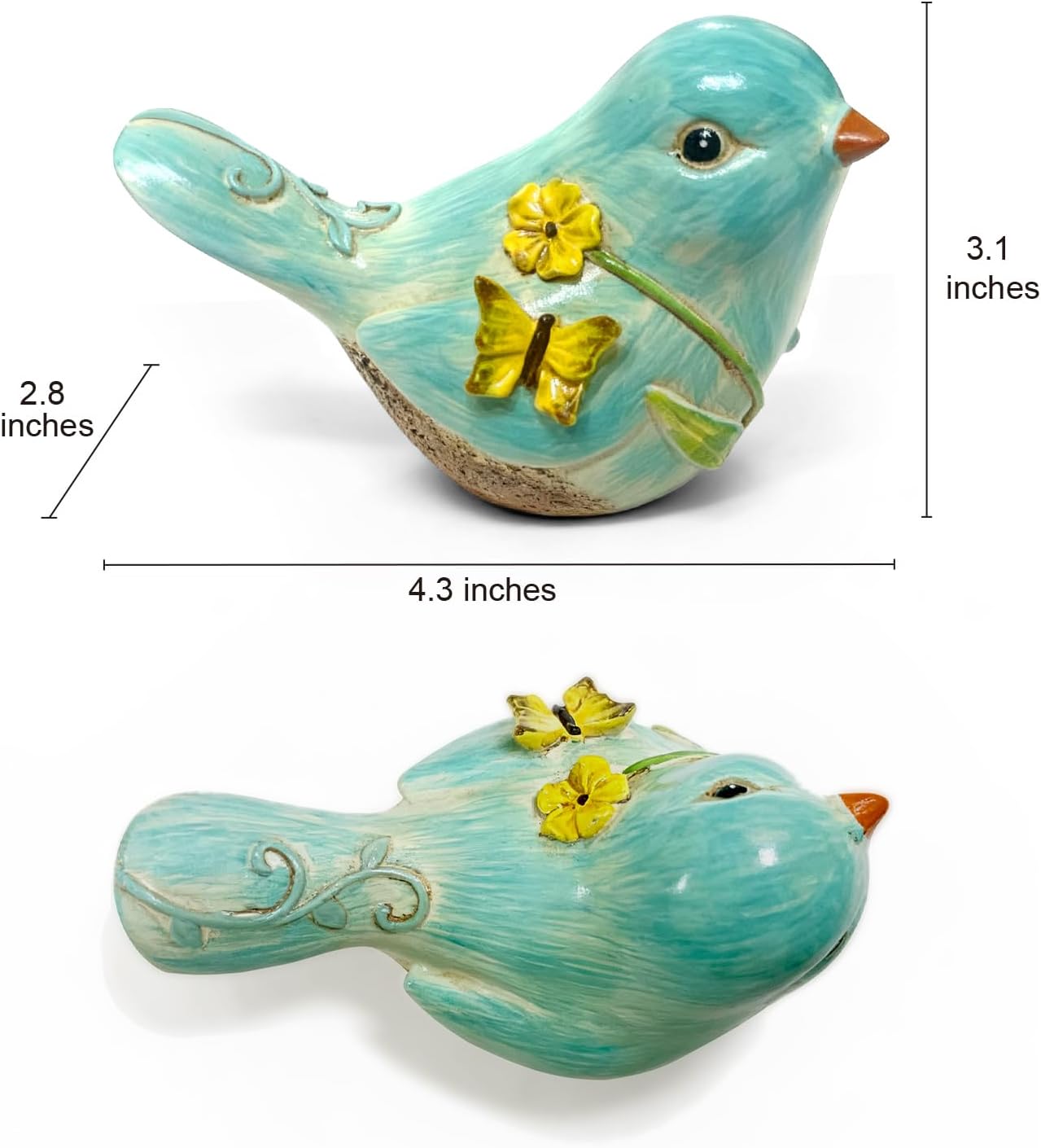 Statues Decorative Objects / Blue / 4.3 Inch