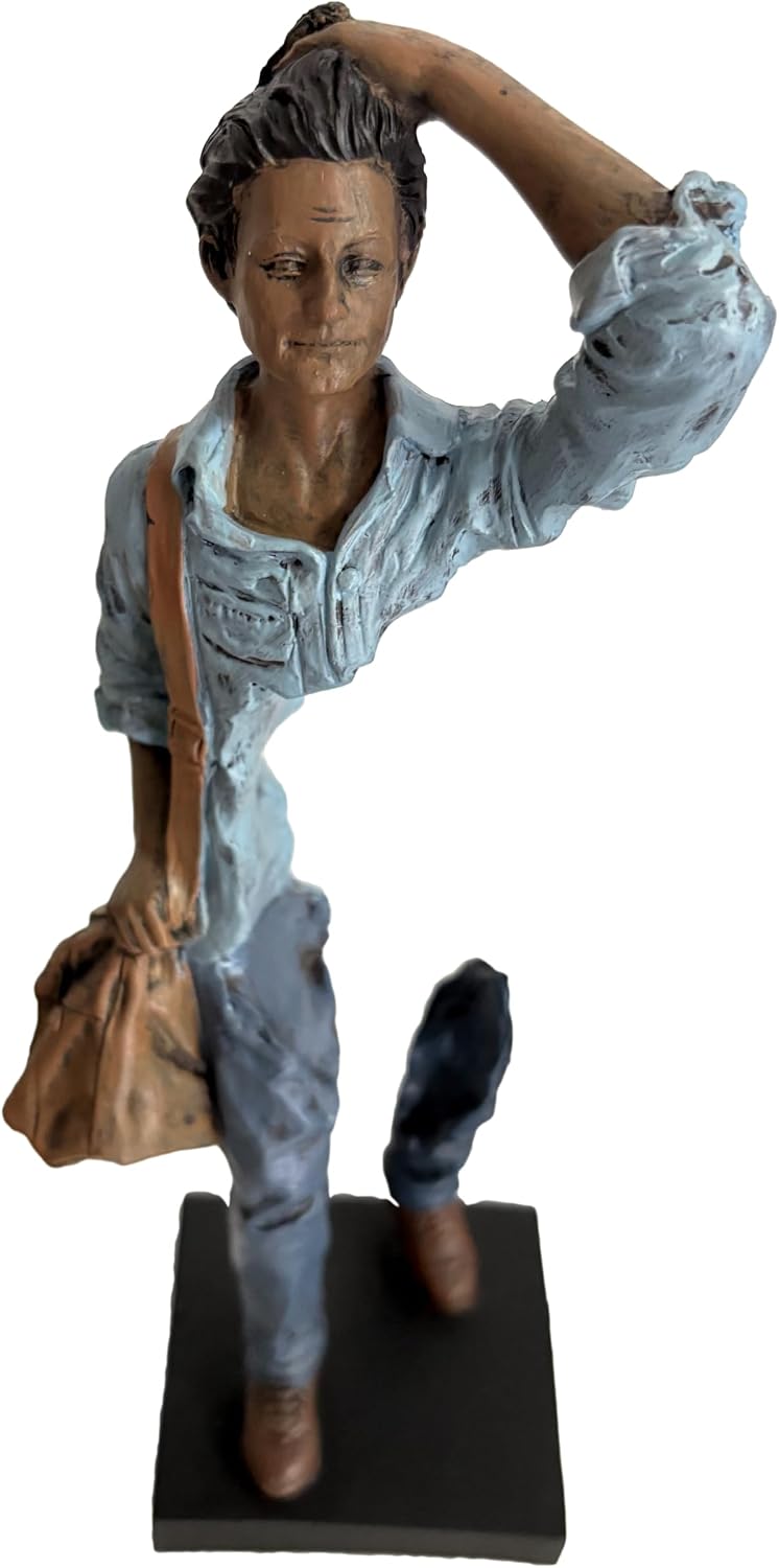 Decorative Traveler Figurine / Blue / 9.84 Inch