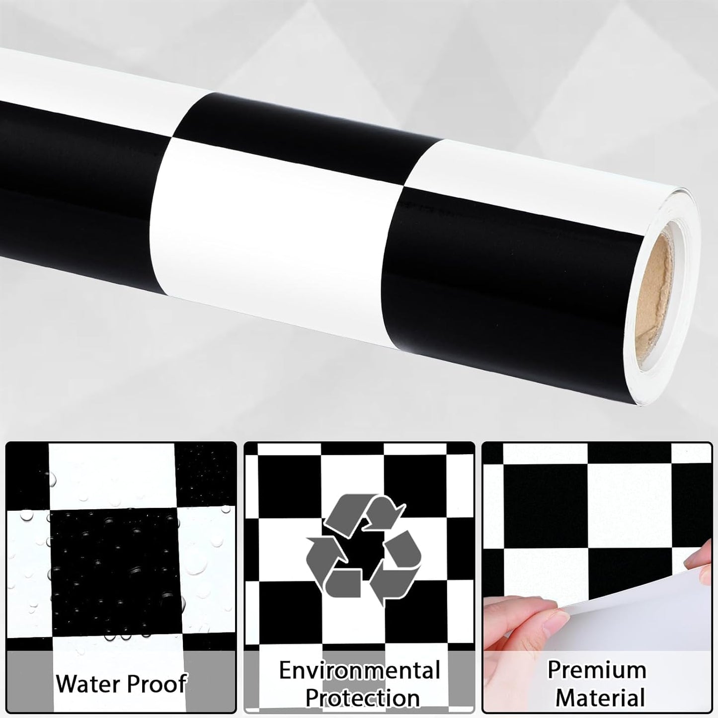 Black White Checkered Bulletin Board Paper Roll Black Plaid Bulletin Board / Black Checkered