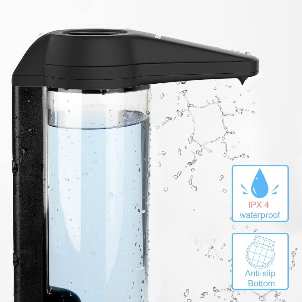 Secura 17oz Automatic Liquid Soap Dispenser, Touchless Battery Operated Hand Soap Dispenser with Adjustable Soap