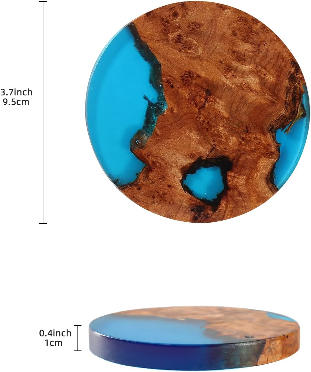 Holder / Wooden Beverage Coaster / Set of 6