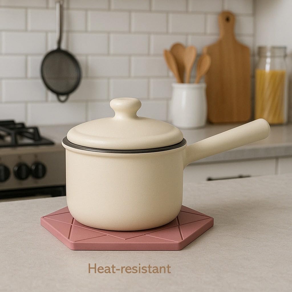Silicone Hexagon Trivet Mats / Set of 4
