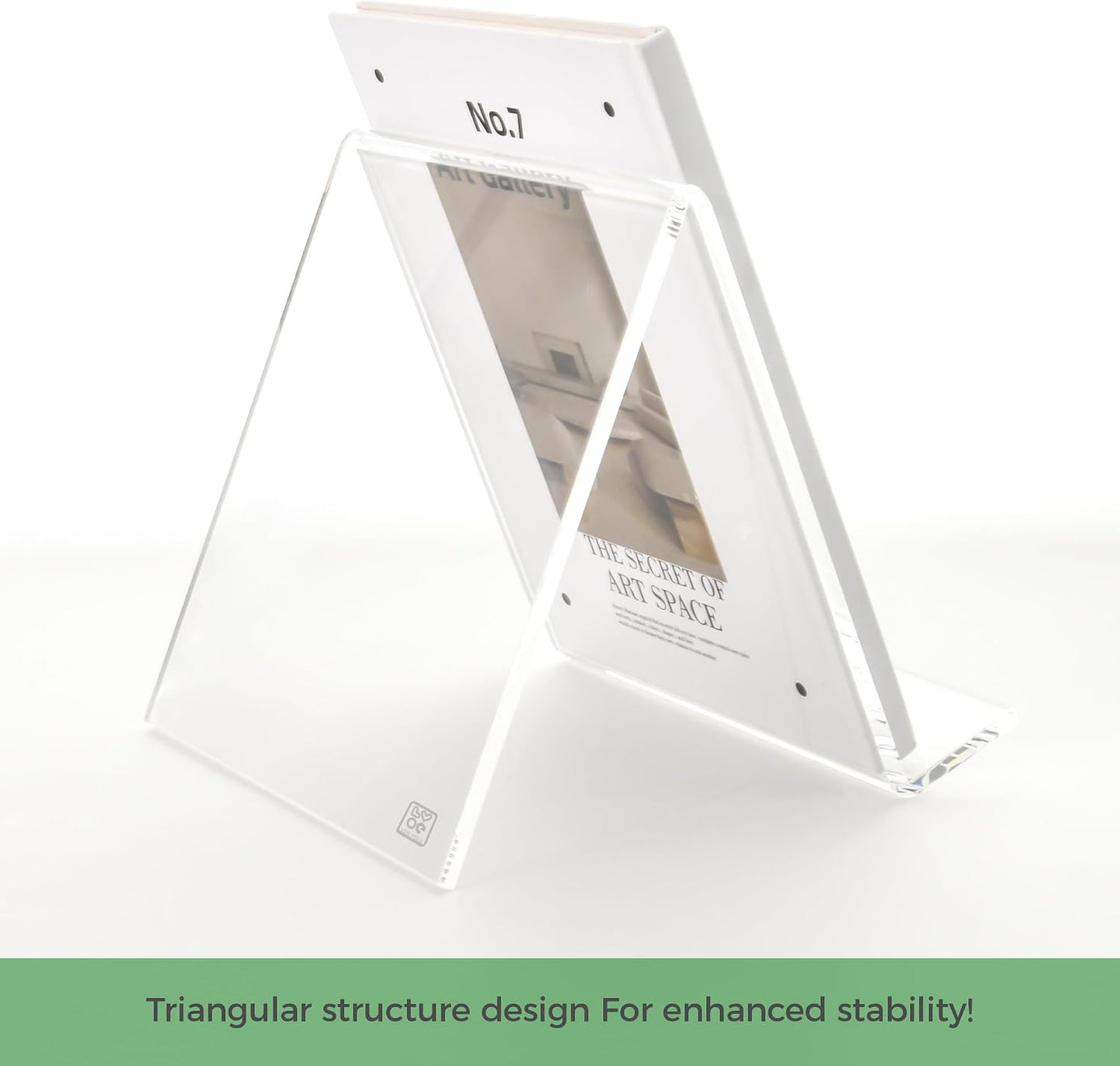 Acrylic Book Stand / 6 x 8 / Clear