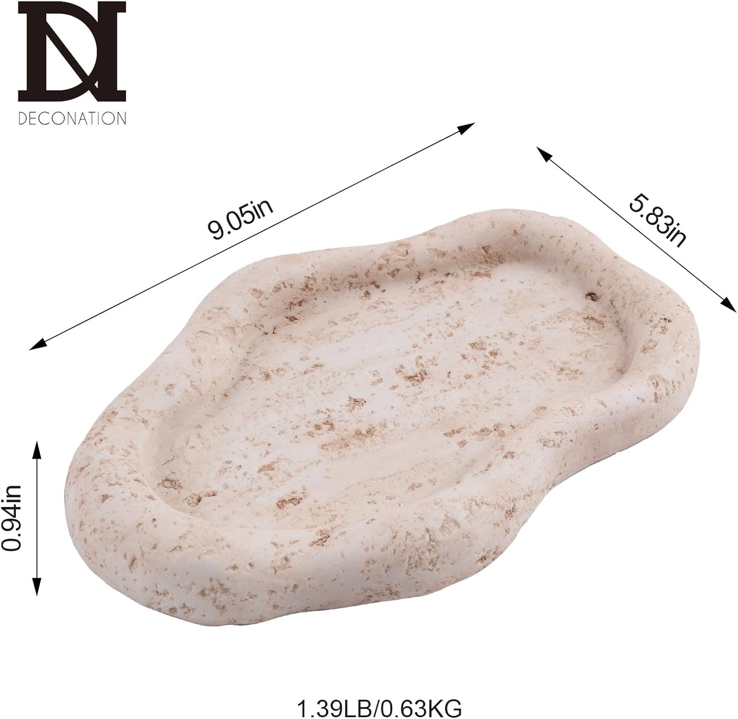 Trinket Candle Dish / Cloud Shaped / Beige