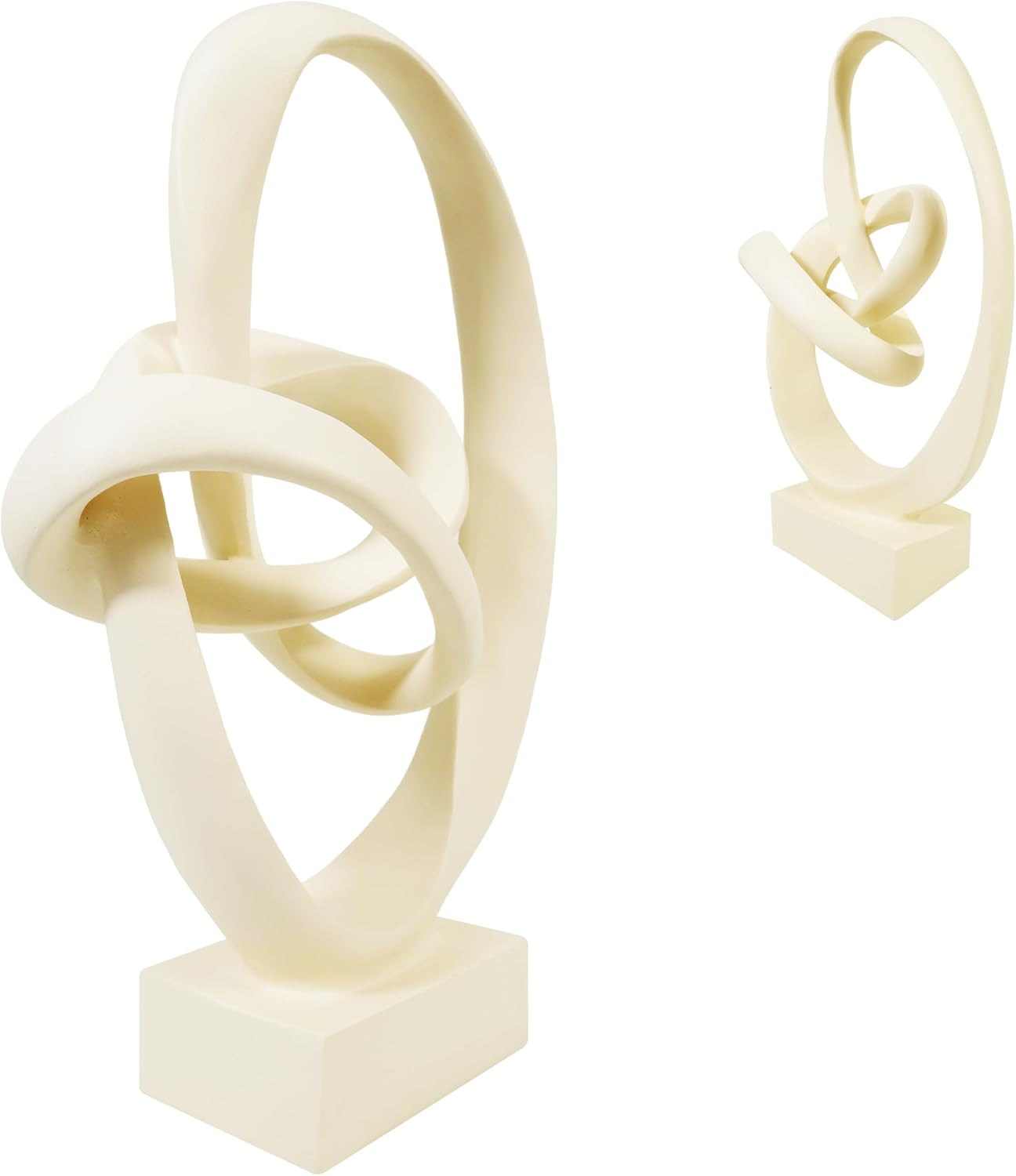 Modern Coffee Table Statues / Beige