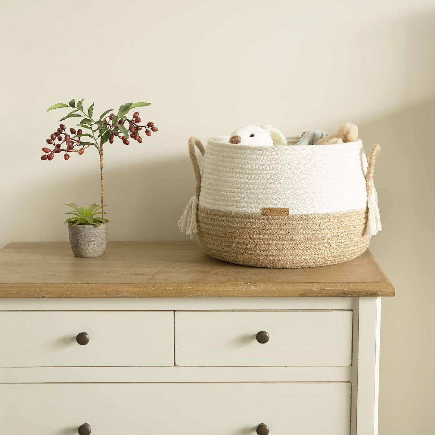 Boho Baskets for Living / 11.8 x 11.8 x 9.8 / Medium