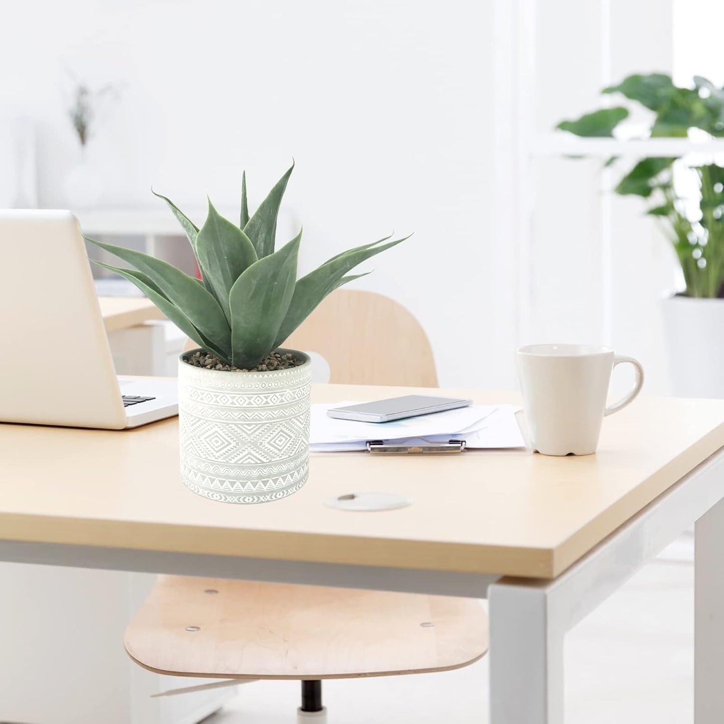 Artificial Potted Plants / Grey