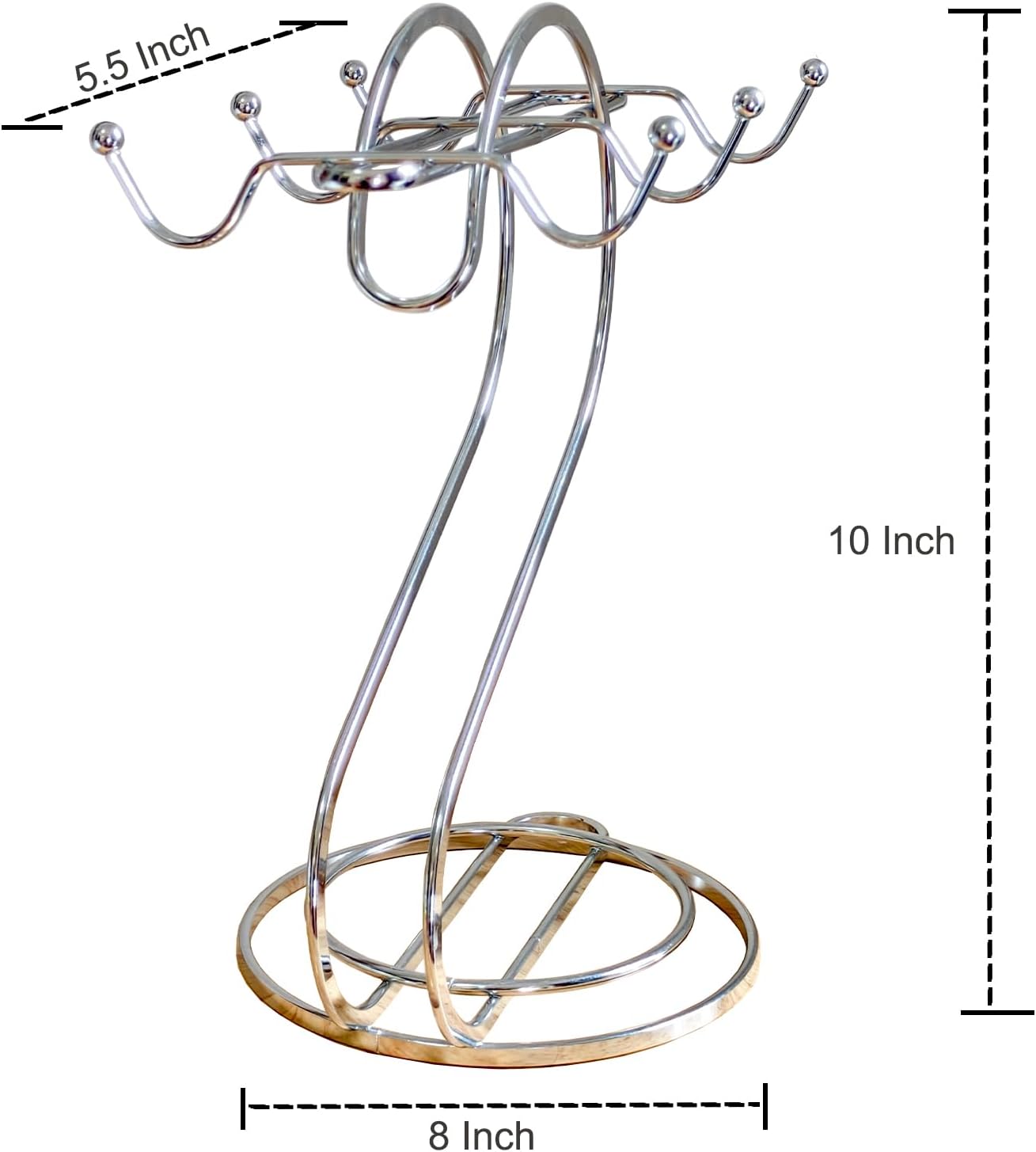 Coffee Mug Holder Metal,Mug TeaCups Holders Countertop,Coffee Mug Tea Cup Stand Storage Rack Tabletop Counter 6
