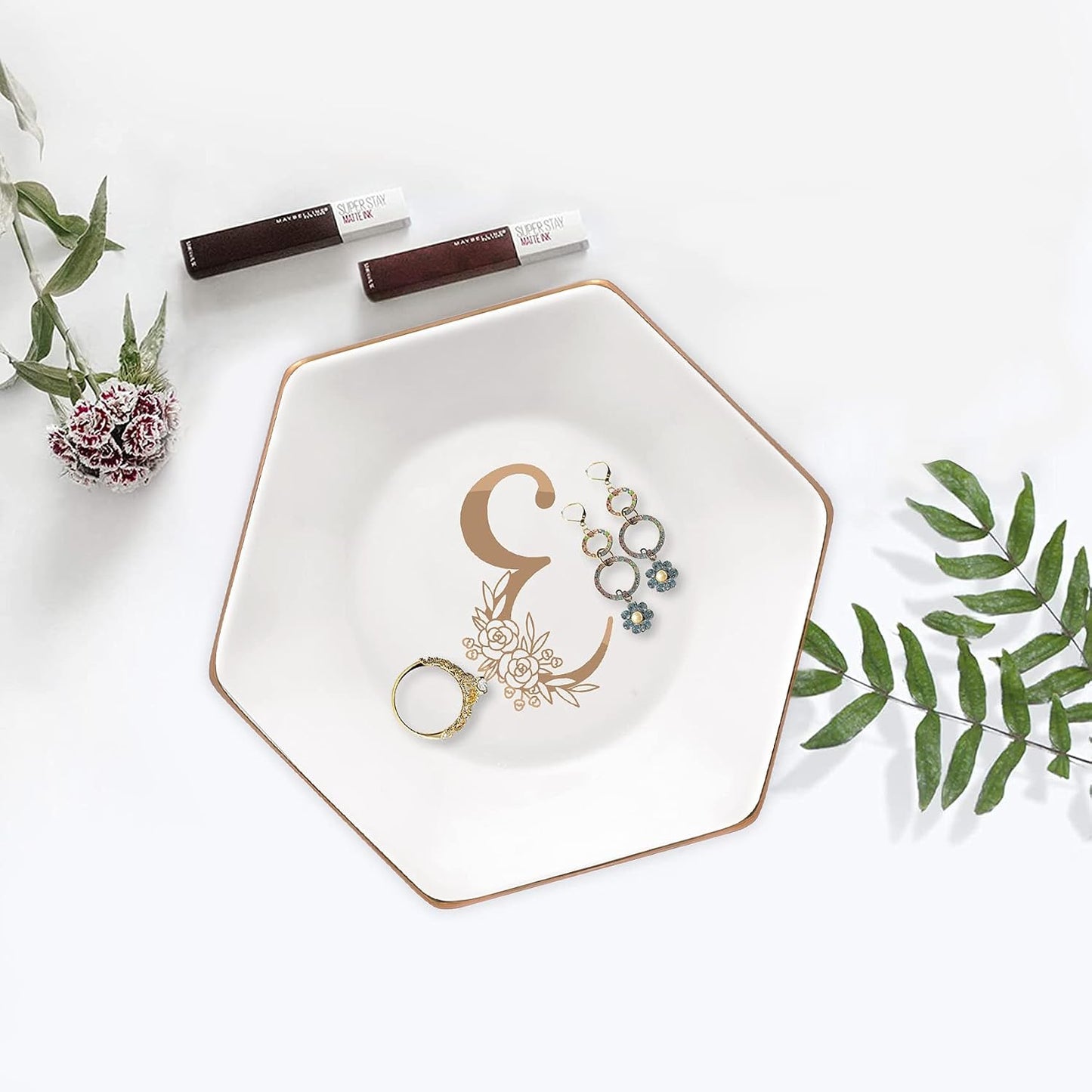 Ceramic Ring Holder / E / White