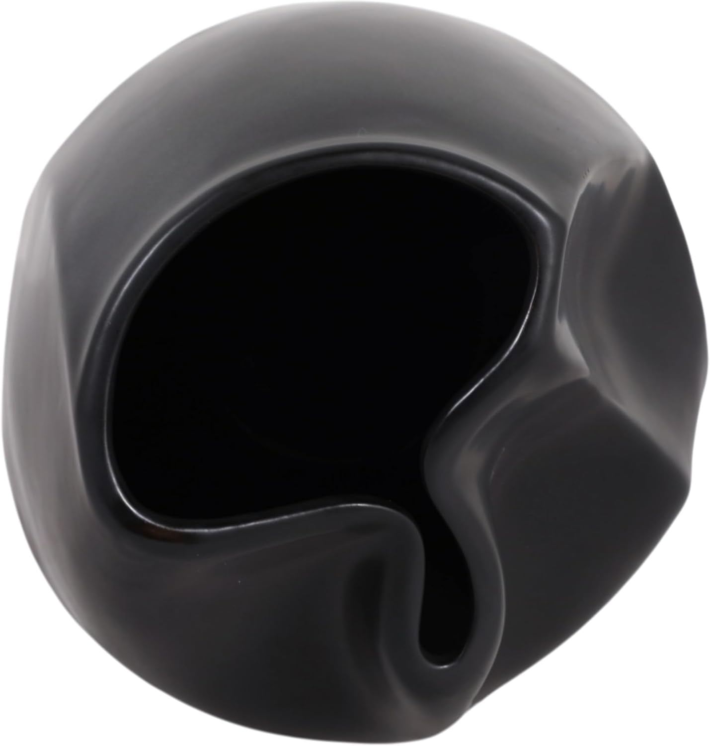 Ceramic Flower Vase / 14.0" H / Black