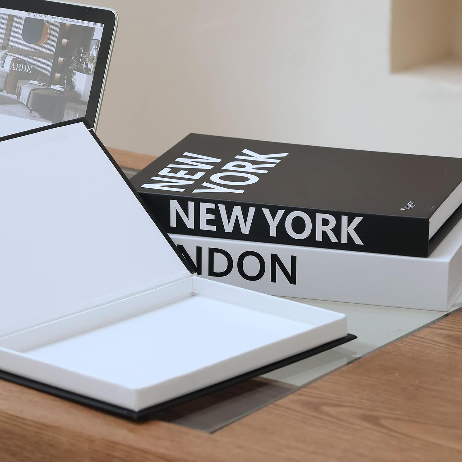 Fake Book Boxes / NY-001 / Set of 3