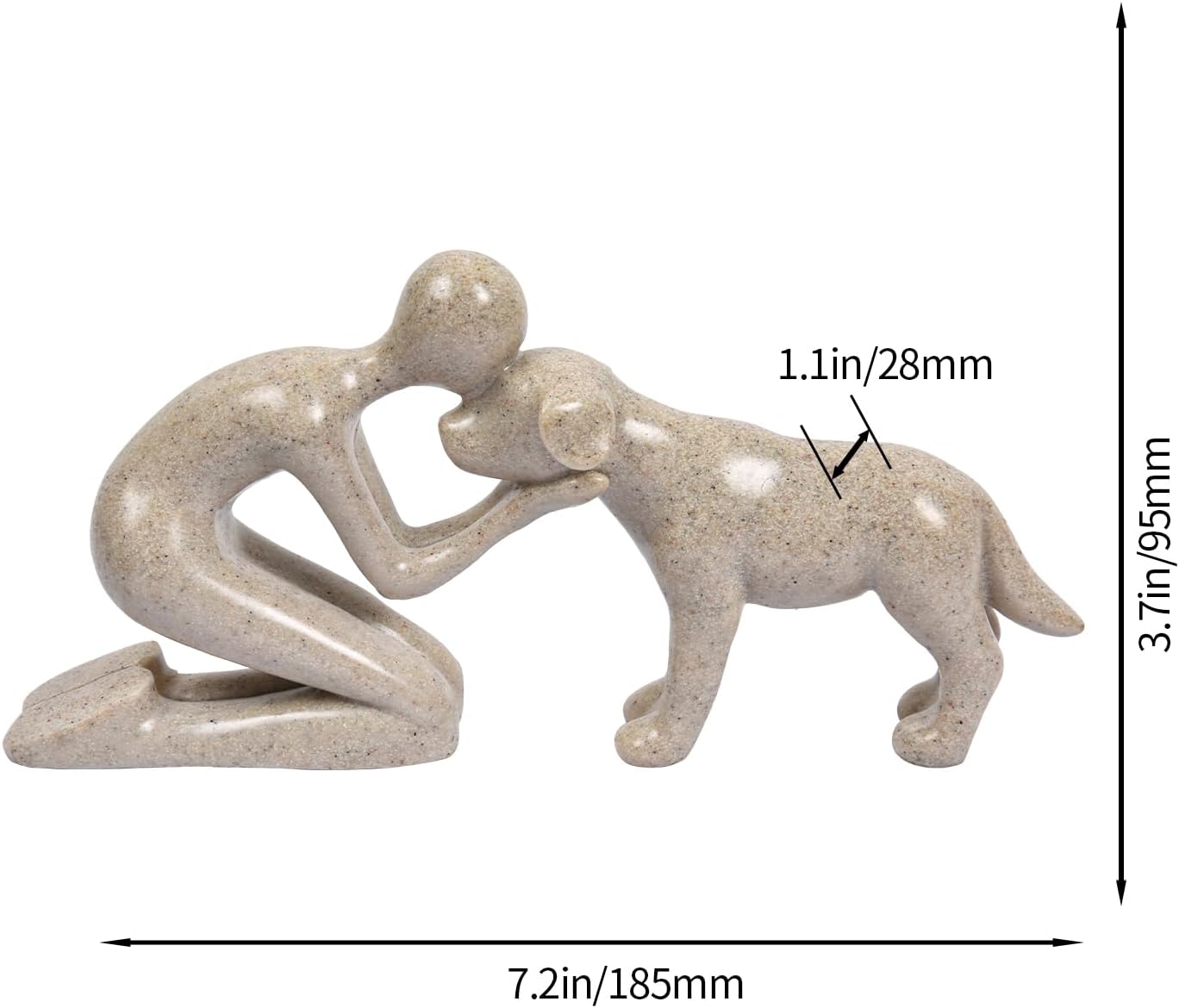 Head-to-Head Intimate Figurine Home Decor / Sandstone