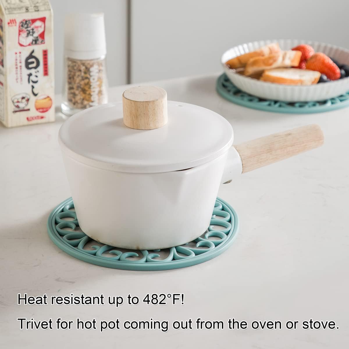 Silicone Trivet Mat / 9-turquoise