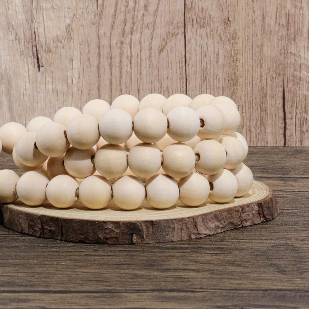 Farmhouse Beads Bead Garland / Wood / Set of 3