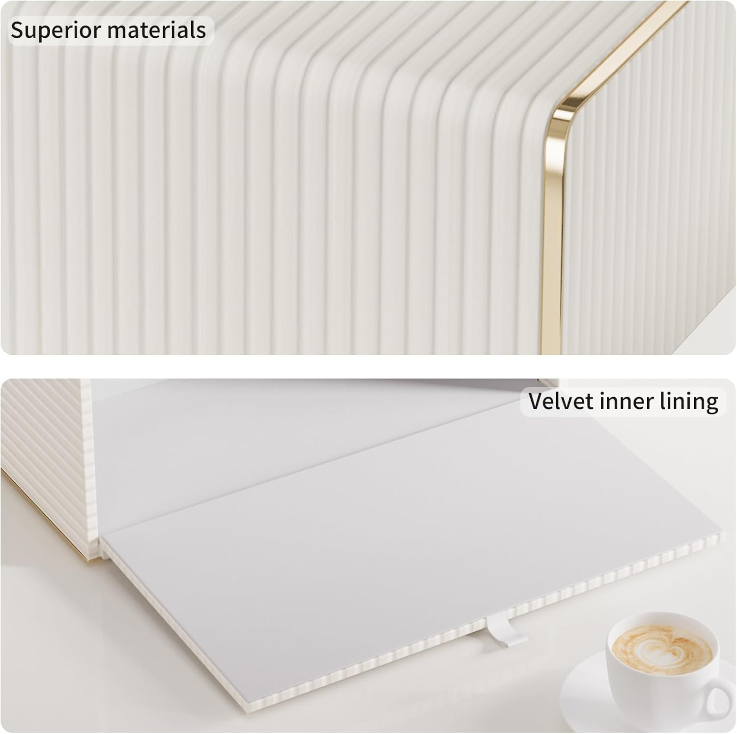 Tissue Box Cover / Cream White / Rectangle Standard