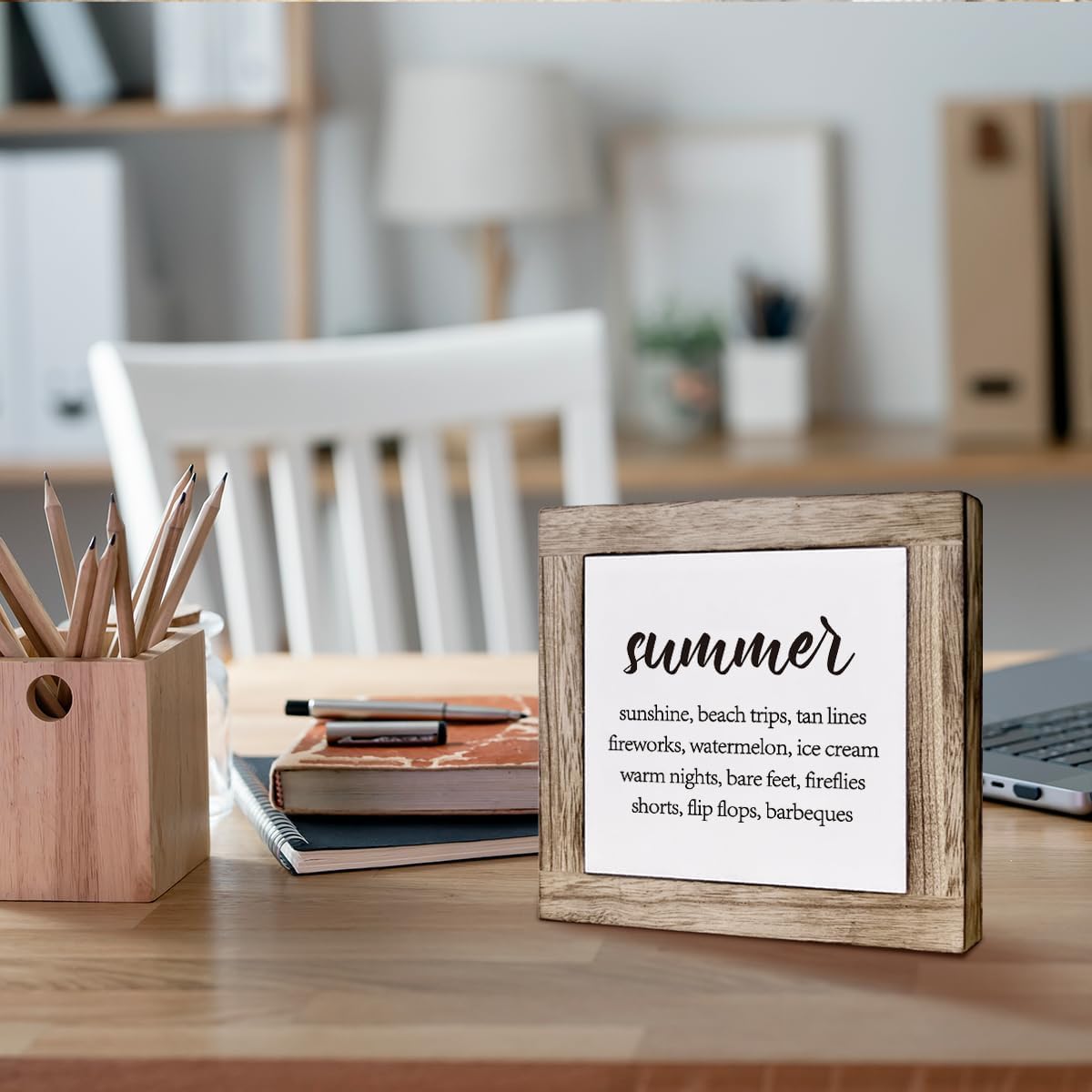 Inspirational Quote Wooden Plaque / Summer 07