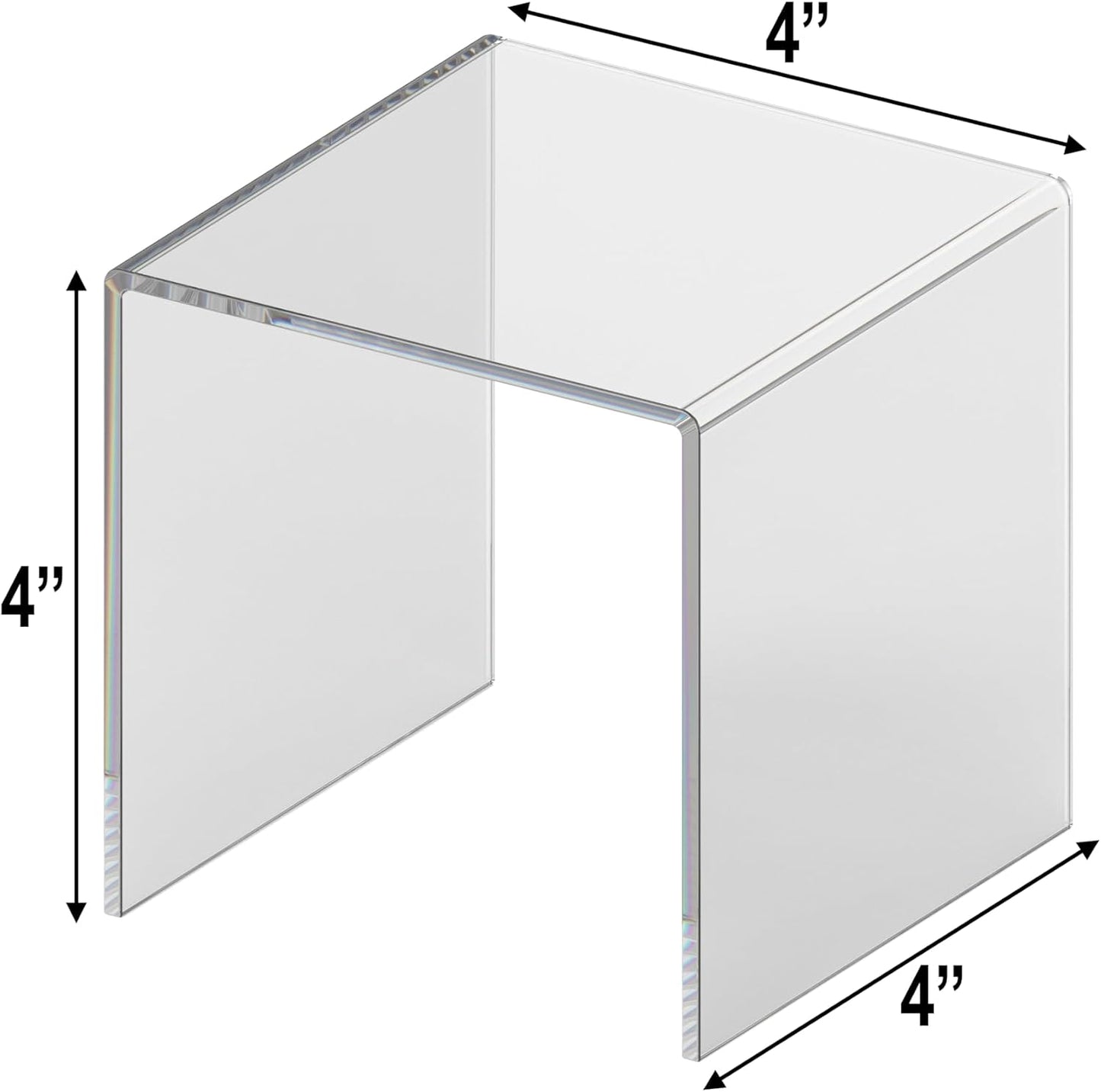 Small Plastic Squared Perfume Stands / SQU-125 2pk