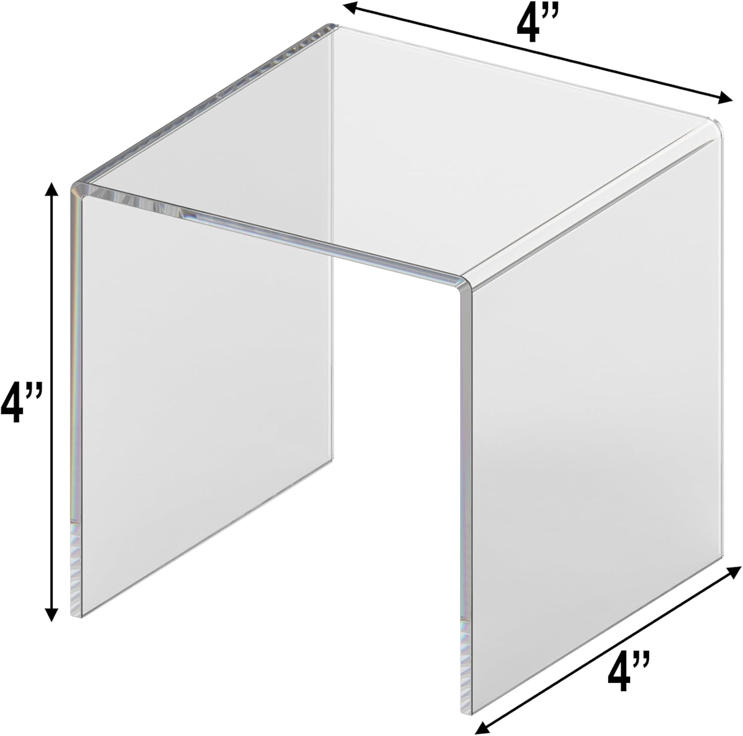 Small Plastic Squared Perfume Stands / SQU-125 2pk