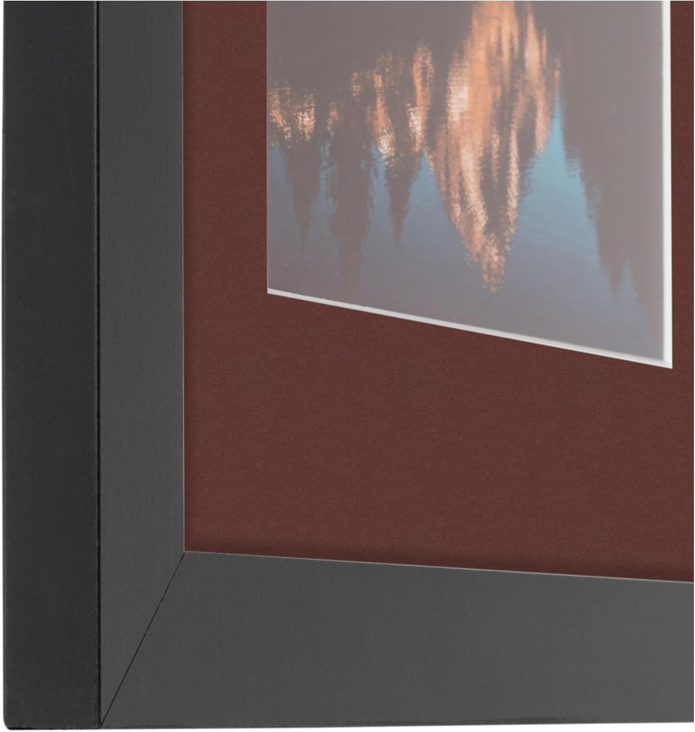 ArtToFrames Collage Picture Frame 3 Opening 3-5x7 Photo Frame | Made in USA | Black Frame Maroon and Black Mats | Wall