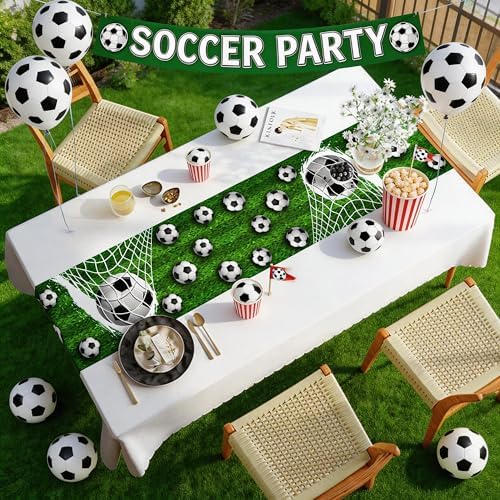 World Game Cup Decorations 2026 - Soccer Game Day Table Runner | Soccer Party Decorations Favors Supplies Merchandise Decor for Birthday Kitchen Dining Room Home