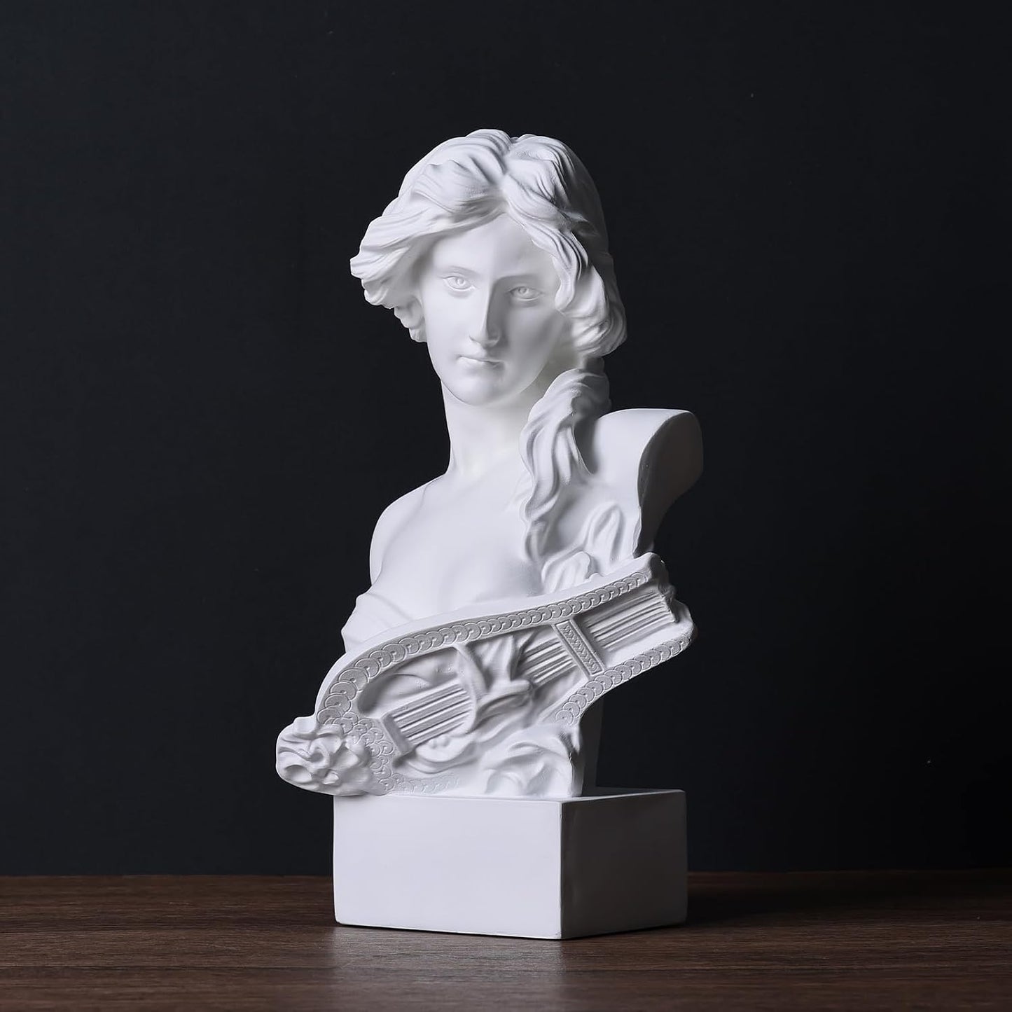 6" H Greek Mythology Bust Statue Decor / White / Small