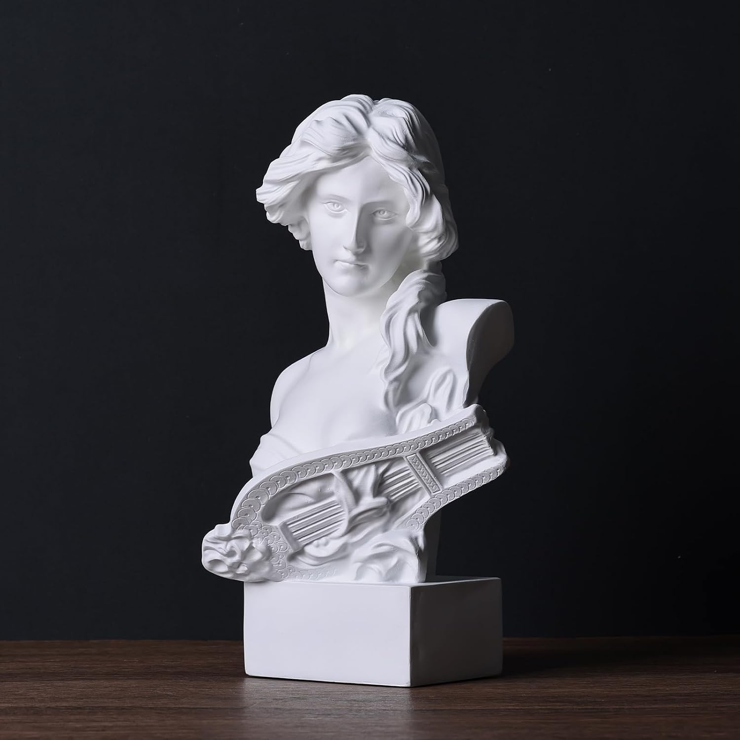 6" H Greek Mythology Bust Statue Decor / White / Small