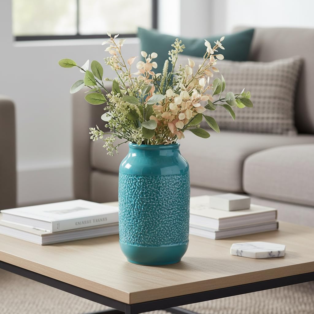 Modern Boho Vases Home / Lake Blue / 9 Inch