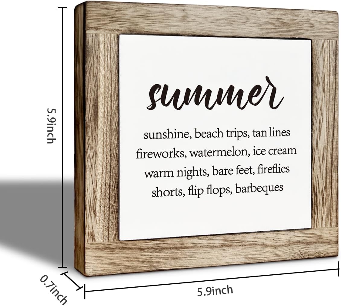 Inspirational Quote Wooden Plaque / Summer 07