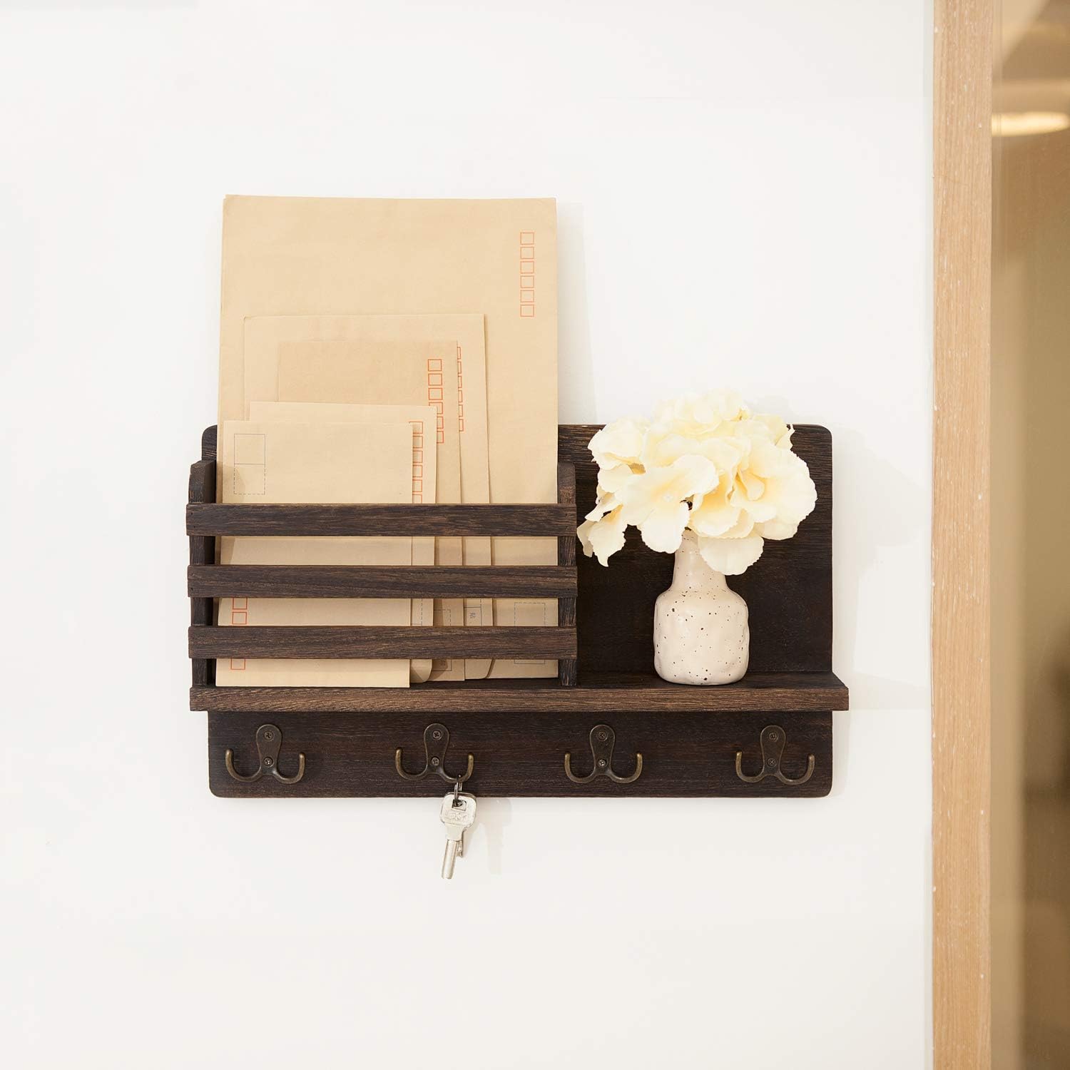4 Double Key Hooks and A Floating / Brown