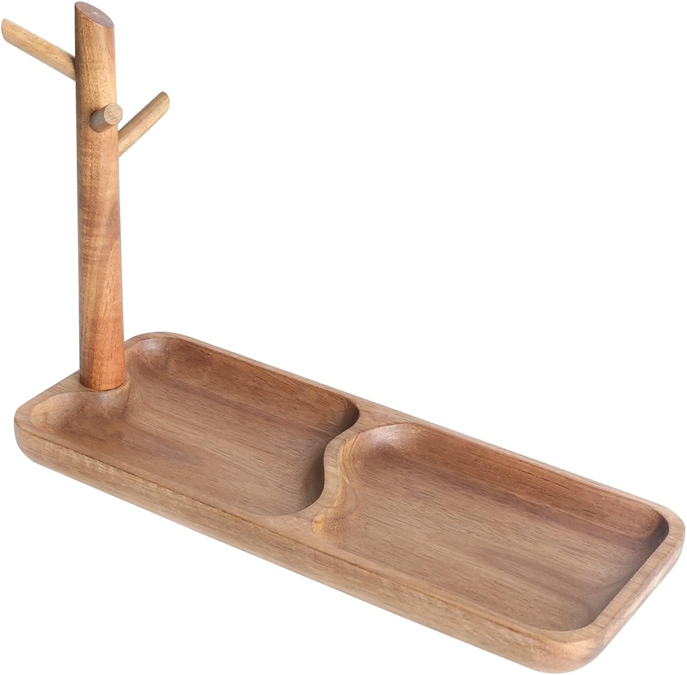 Wood Key Tray for Entryway Table / Acacia