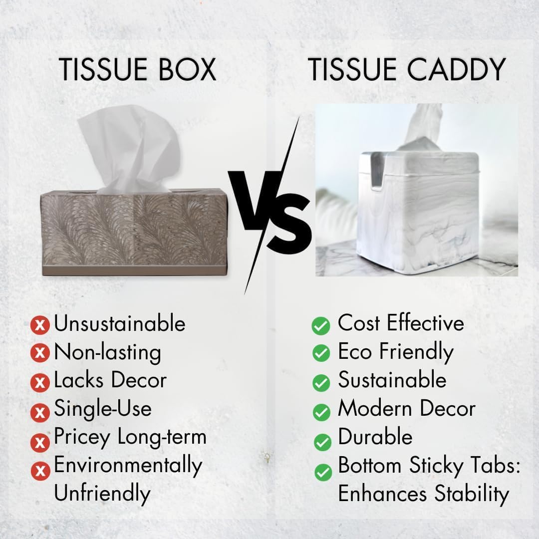 Tissuecaddy Life Hack Toilet Paper Dispenser - Money Saver Alternative to Tissue Box and Tissue Box Holder | Home