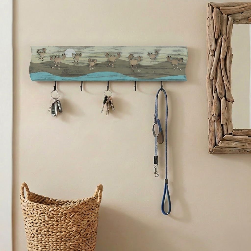 Crab Driftwood Wall Art & DIY Key Holder / Crab Parade