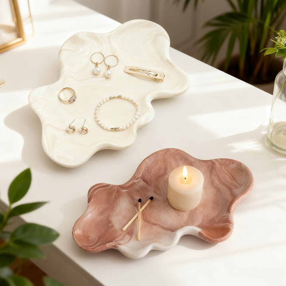 Cloud Shape Silicone Tray Mold Irregular Cloud Epoxy Resin Tray Molds for Crafts Trinket Jewelry