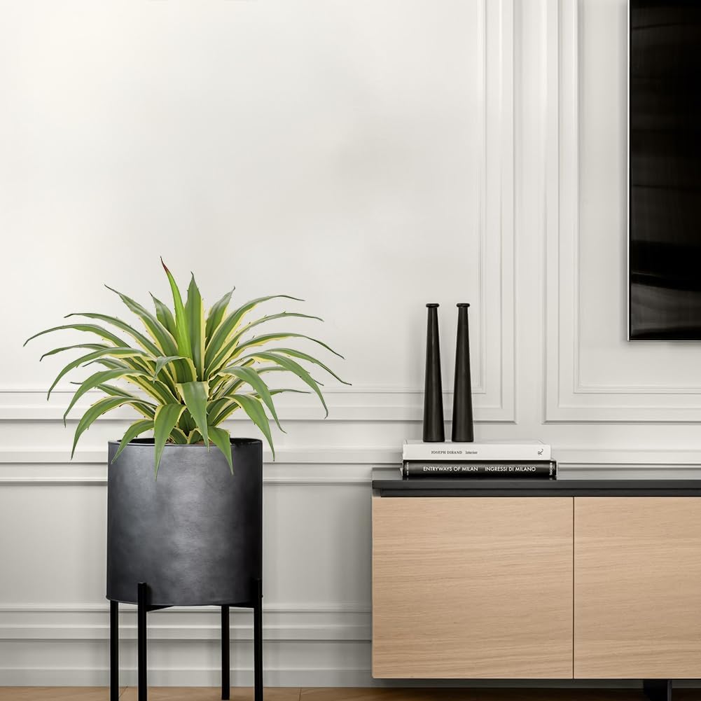 Large Artificial Agave Plants " Tall Fake Agave Plant in Black Pot / Green-16.9 / 16.9