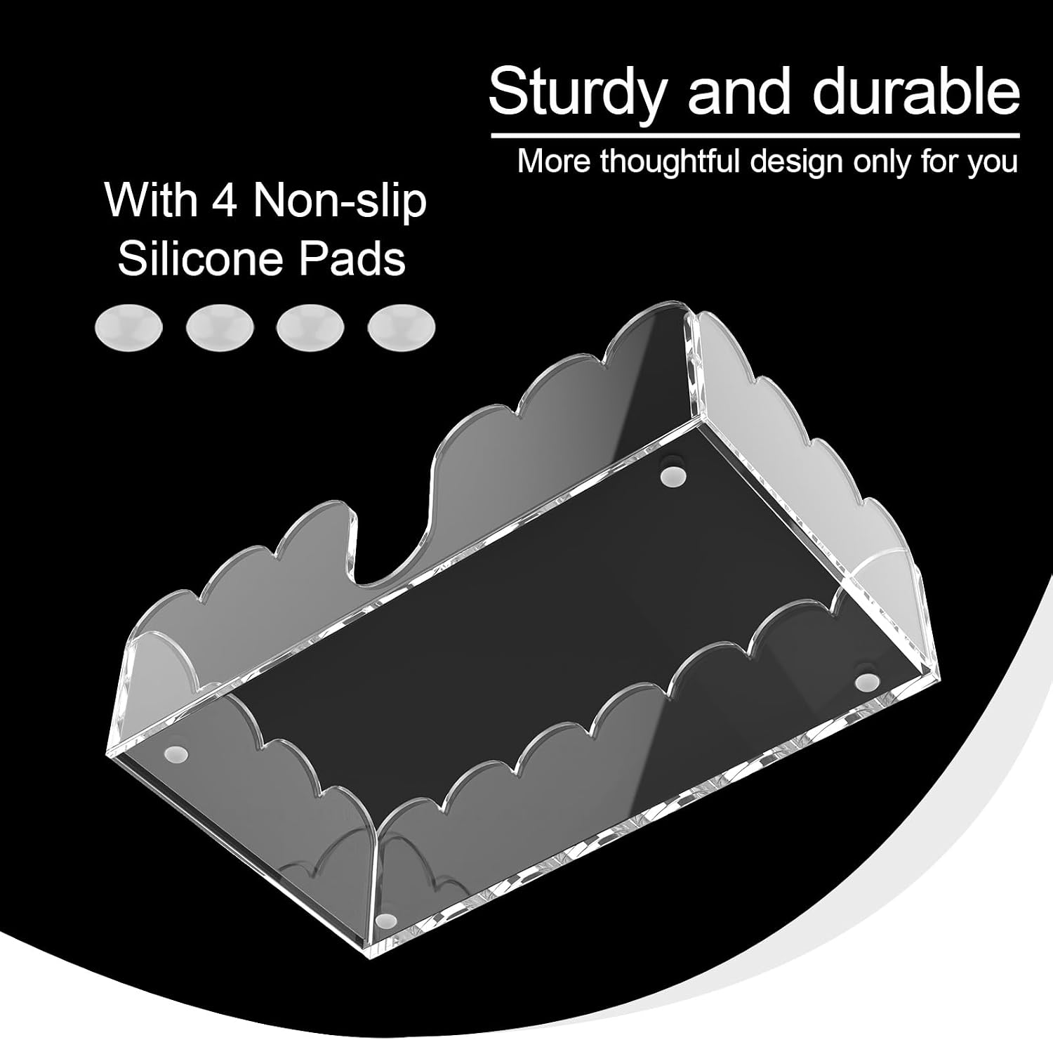 Acrylic Napkin Holder / Guest Towel Holder / Clear